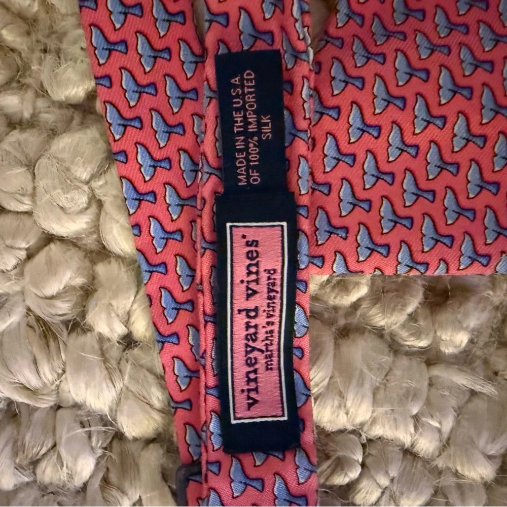 Vineyard Vines Pink and Blue Patterned Bow Tie